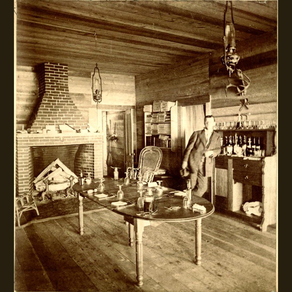 Interior, Judge Whittier's Camp.